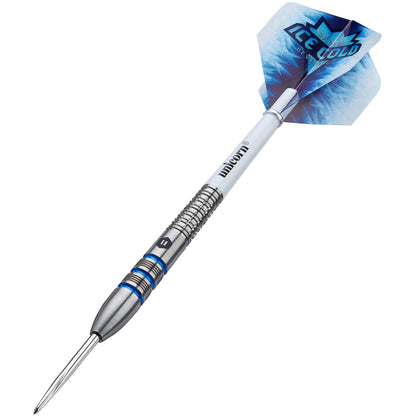 Ice Cold Darren Beveridge Steel Tip Dart Set 90% Tungsten By Unicorn