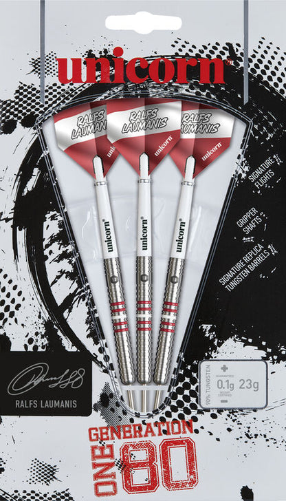 RALFS LAUMANIS STEEL TIP DART SET 90% TUNGSTEN 23G