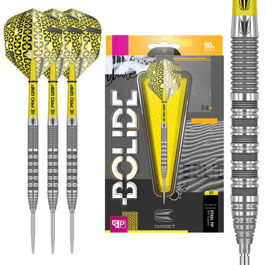 Bolide 01 Swiss Point 90% Tungsten Steel Tip Darts by Target