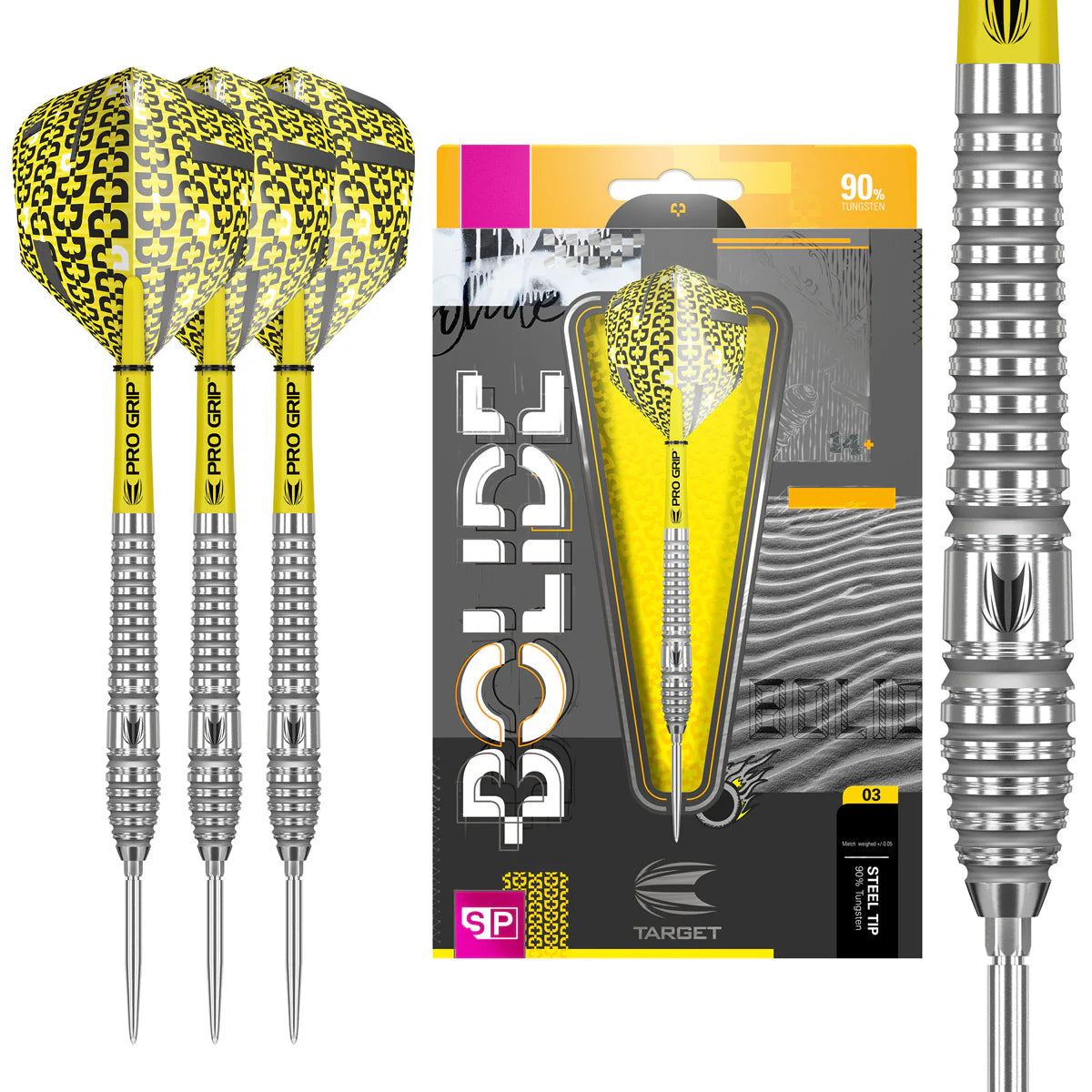 Bolide 03 Swiss Point 90% Tungsten Steel Tip Darts by Target