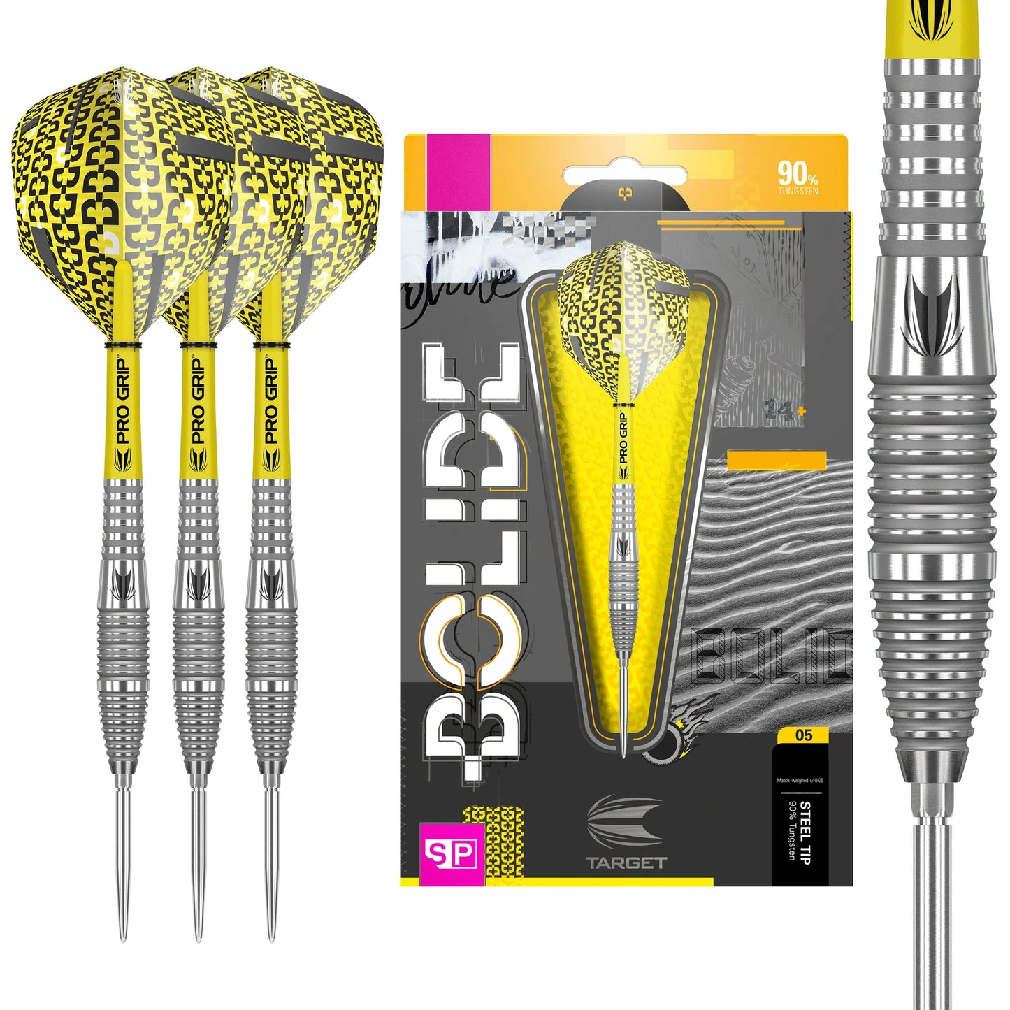 Bolide 05 Swiss Point 90% Tungsten Steel Tip Darts by Target