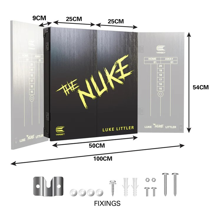 Luke 'The Nuke' Littler Cabinet & Dartboard Set by Target