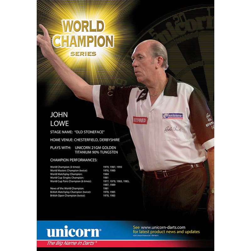 Poster - John Lowe World Champion