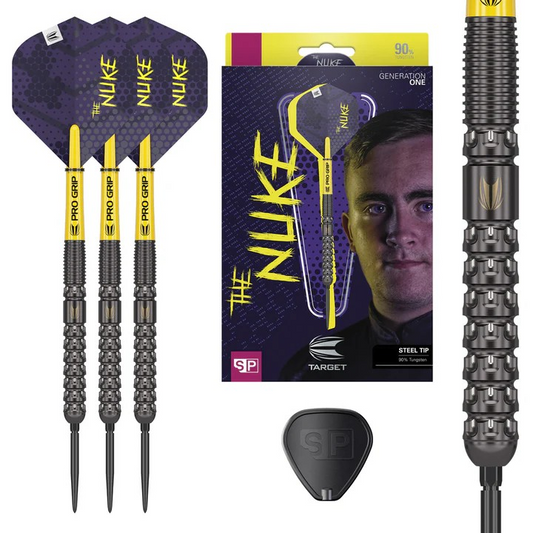 Luke Littler 90% Swiss Point Steel Tip Darts by Target