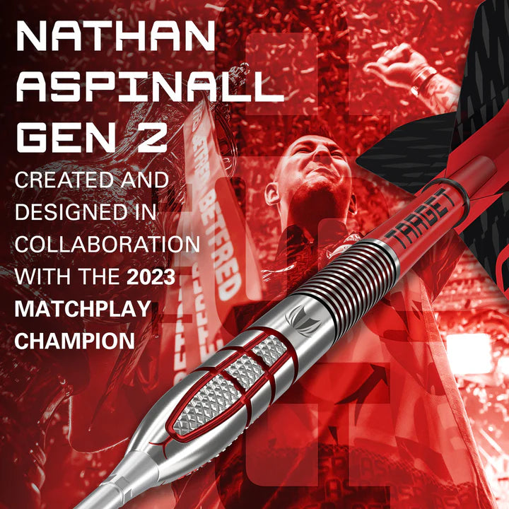 Nathan Aspinall G2 95% Tungsten Steel Tip Darts by Target