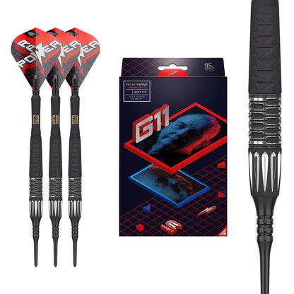 Phil Taylor Raw Power G11 95% Tungsten Soft Tip Darts by Target