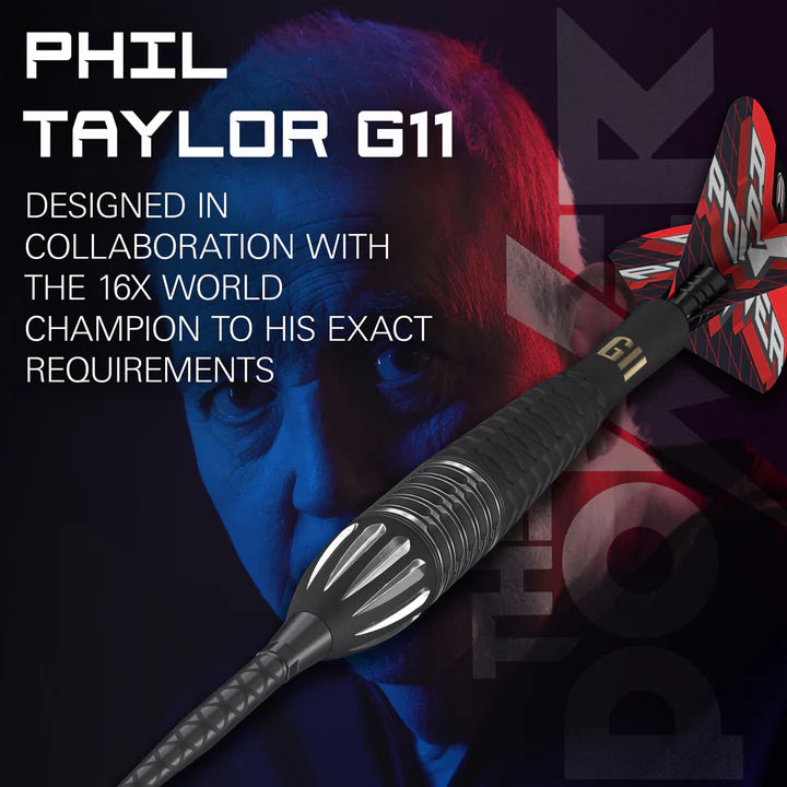 Phil Taylor Raw Power G11 95% Tungsten SP Steel Tip Darts by Target