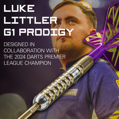 Luke Littler G1 Prodigy 90% Tungsten SP Steel Tip Darts by Target