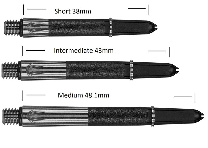 Carbon Ti Pro Silver Dart Stems / Shafts by Target