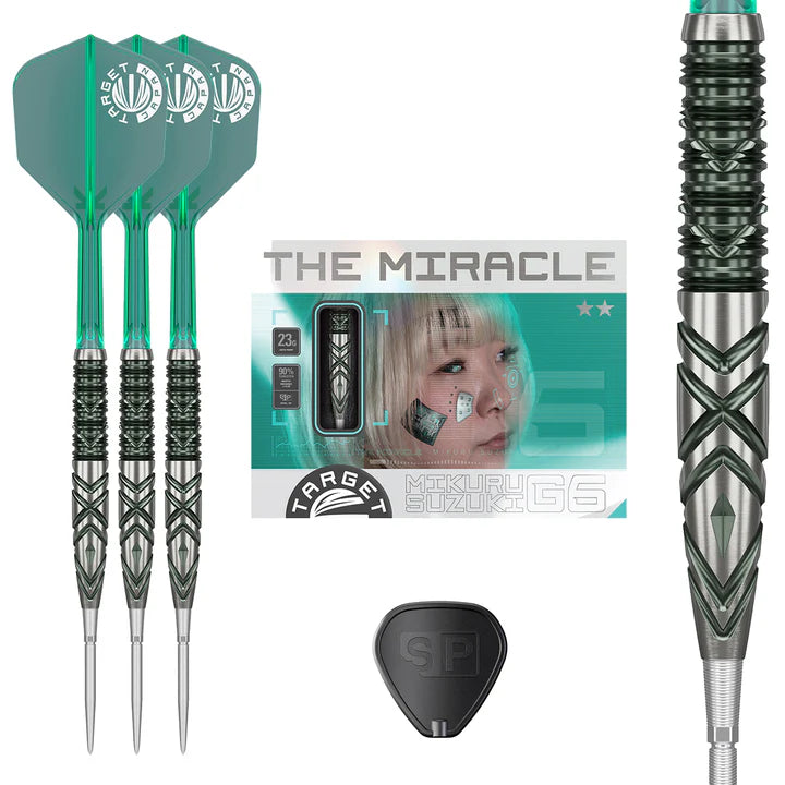 The Miracle G6 90% Tungsten Steel Tip Darts by Target Japan