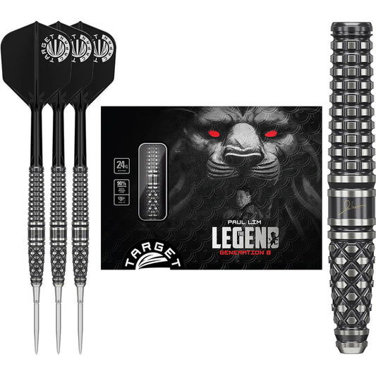 Paul Lim The Legend Gen 8 90% Tungsten SP Steel Tip Darts by Target Japan