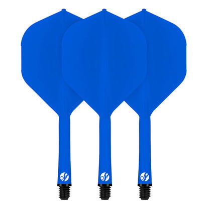 Flight Deck Blue One Piece Dart Flight and Shaft System by Shot