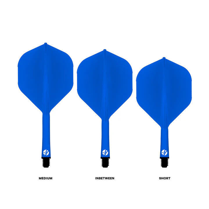 Flight Deck Blue One Piece Dart Flight and Shaft System by Shot