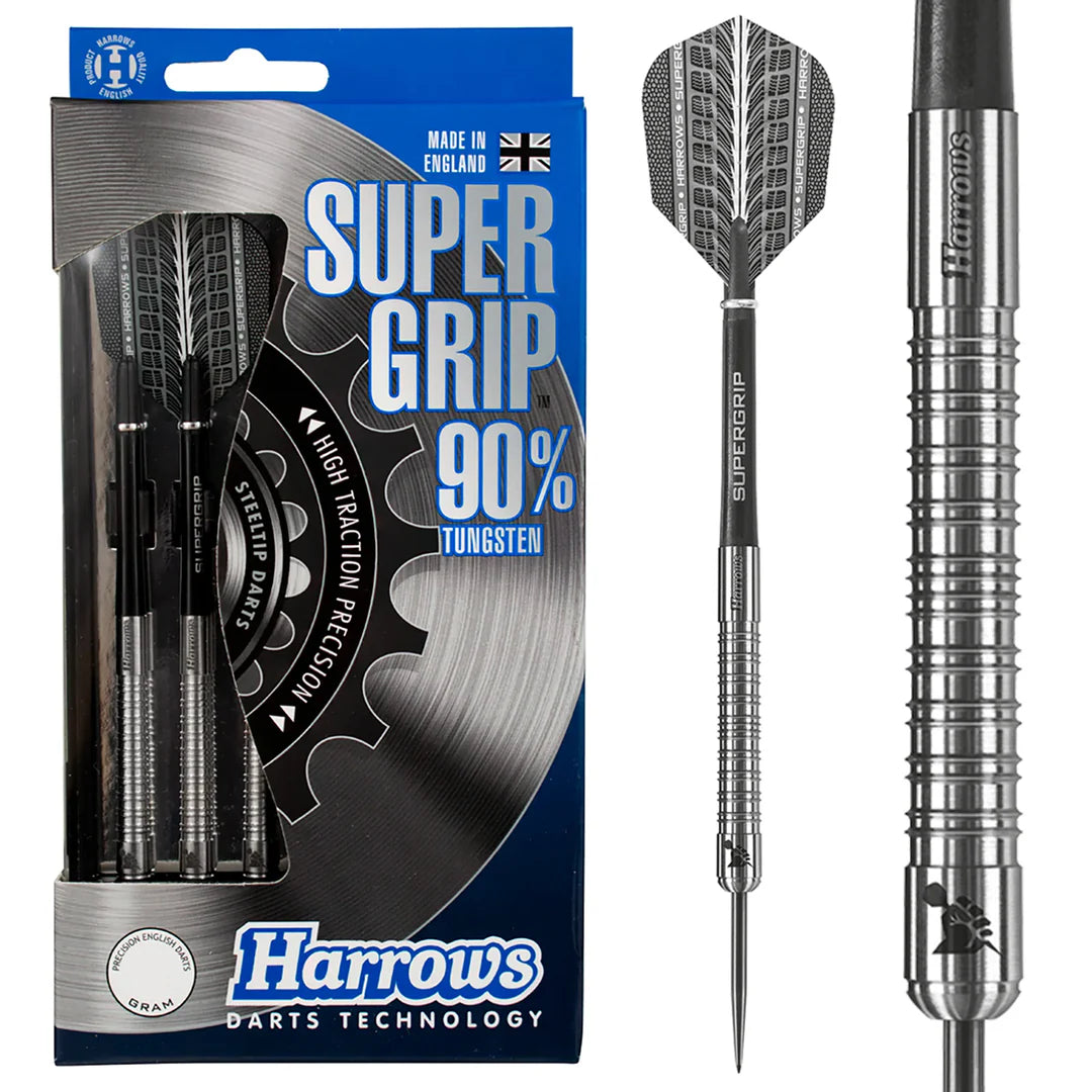 Harrows Supergrip 90% Tungsten Steel Tip Darts