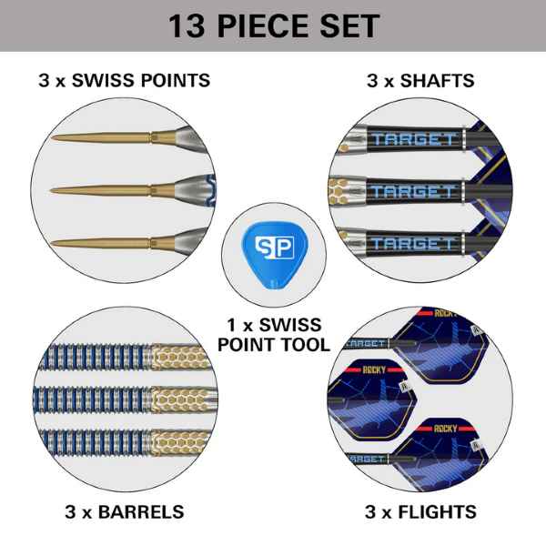 Josh Rock G1 90% Tungsten SP Steel Tip Darts by Target