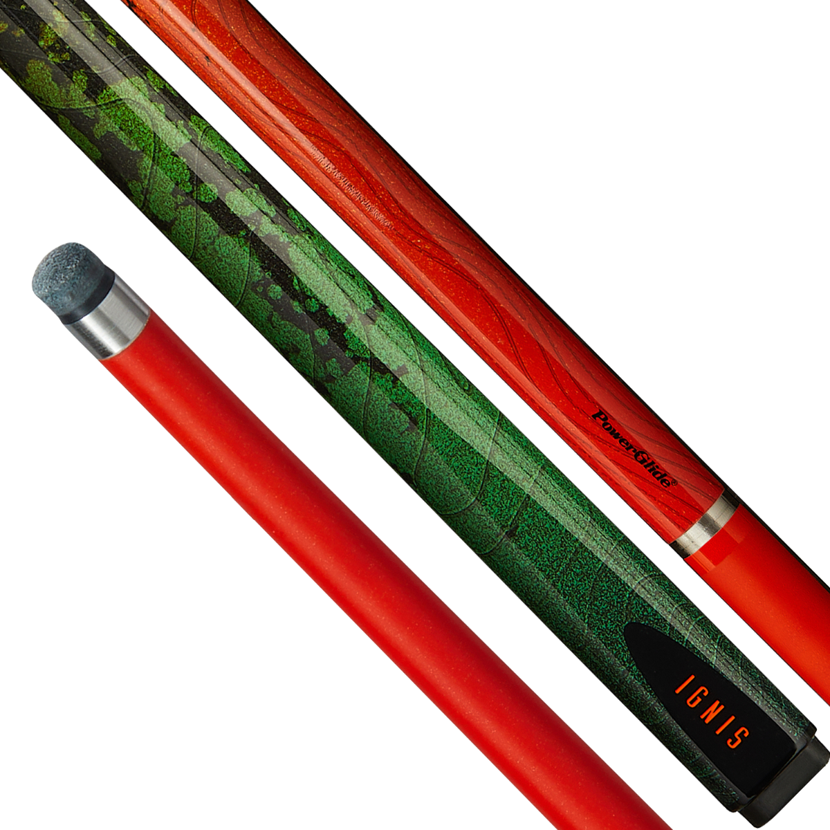 SNOOKER CUE IGNIS CARBON 10MM ORANGE