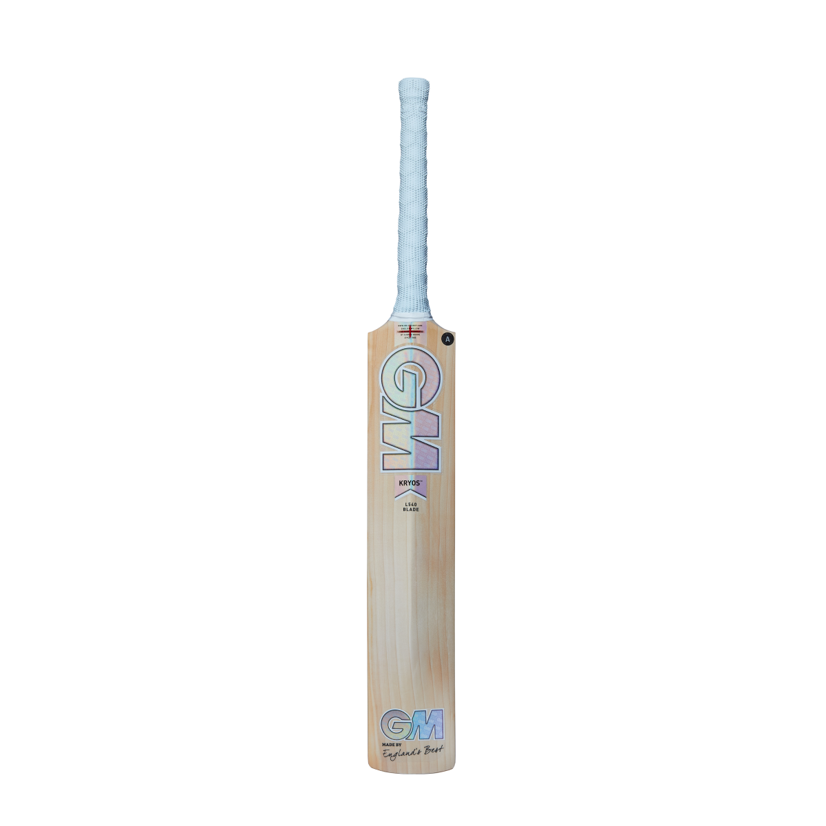 GM Kryos L540 Cricket Bat — Prime English Willow · SH Senior Full Size · DXM · ToeTek · GMNow