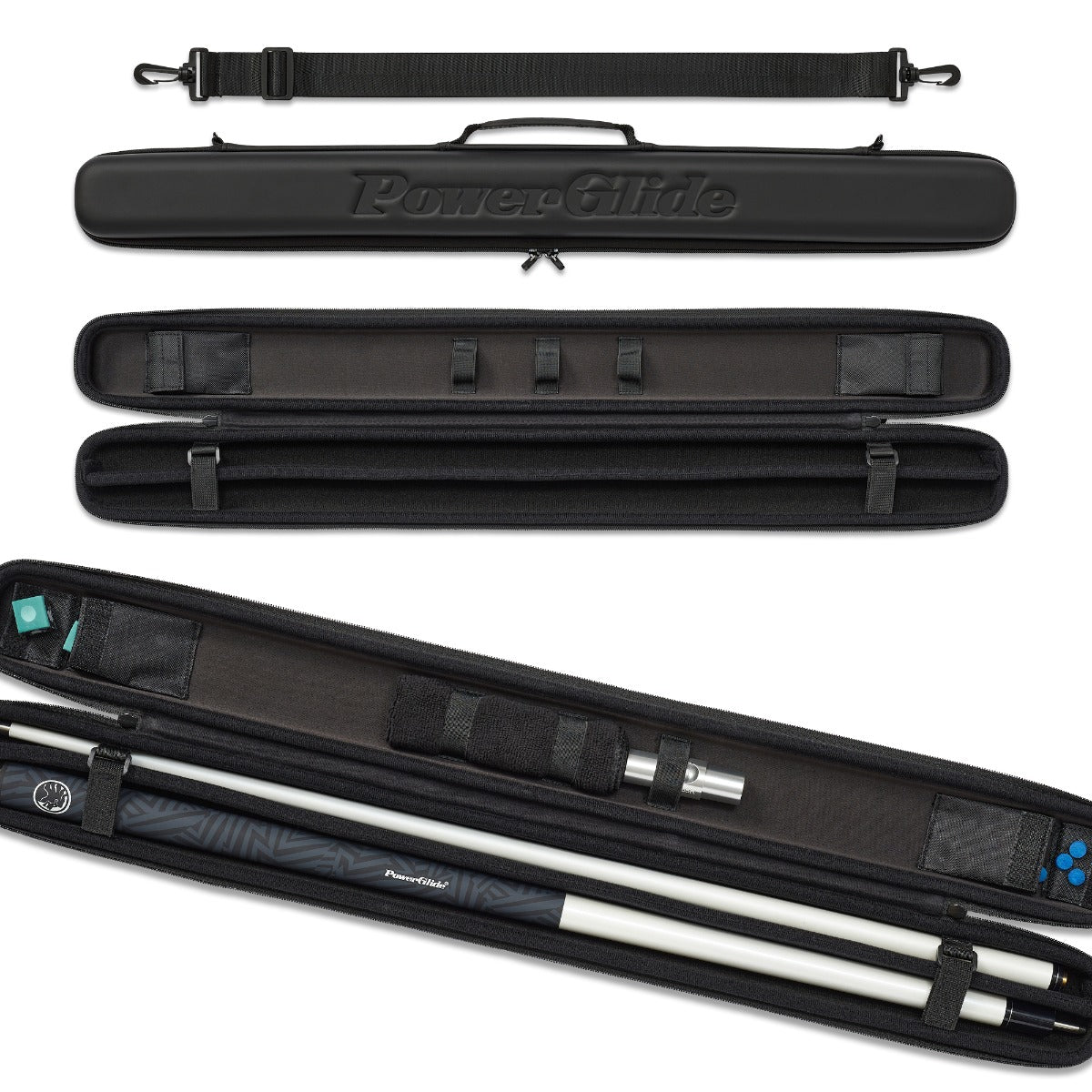 Svartur 2 piece cue case